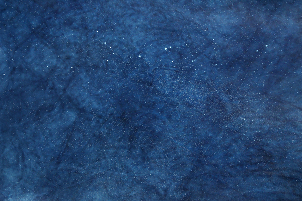 藍染レザー 星雲ブックカバー