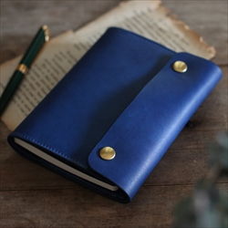 藍染革　A6サイズ手帳
